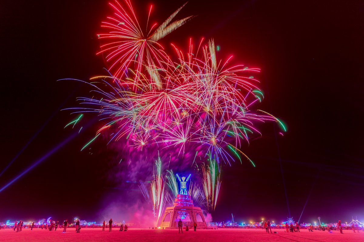 Pyrotechnics at The Man Burn