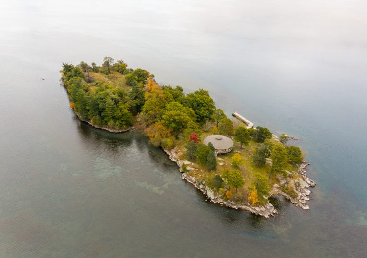 Private Island With Circular House