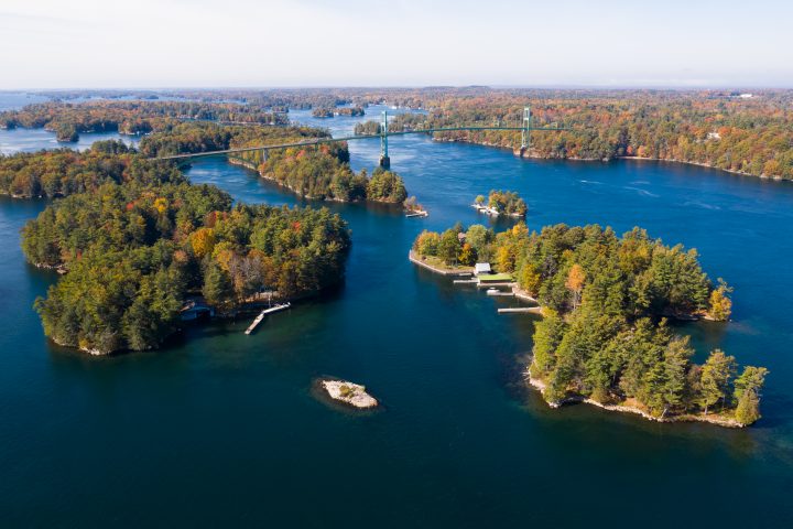 1000 Islands Bridge and Surrounding Islands