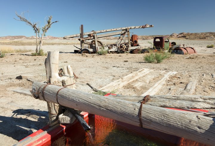 Abandoned Drill Rig and Truck