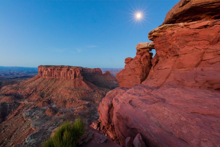 Grand View Point Overlook Under Moonlight