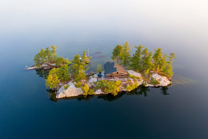 Small Island with Cottage