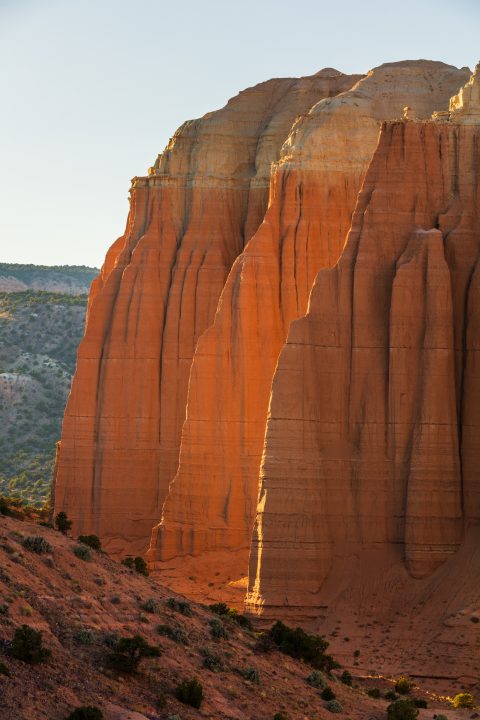 Reflected Light at Cathedral Valley