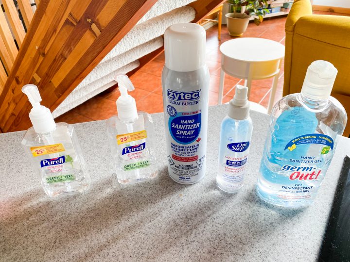 Various Hand Sanitizers