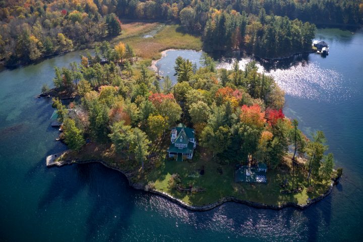 Private Island with Oversized Chessboard