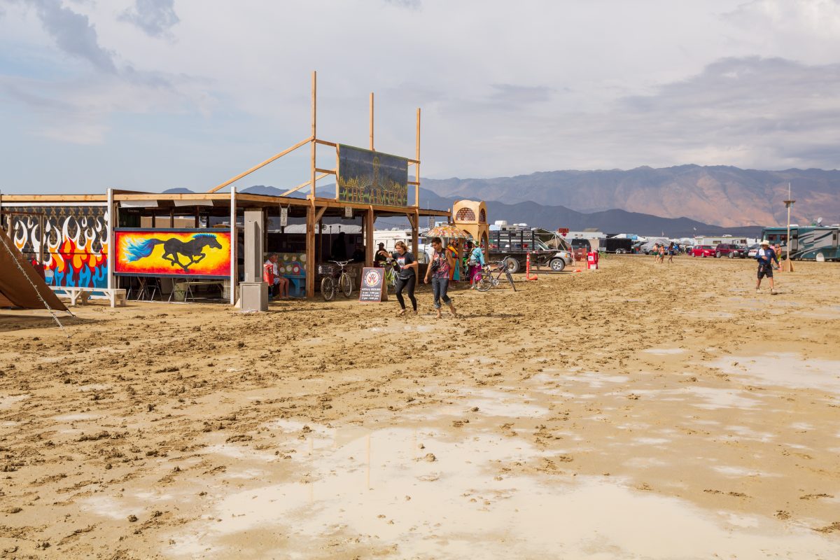 The Artery and wet playa 2014.