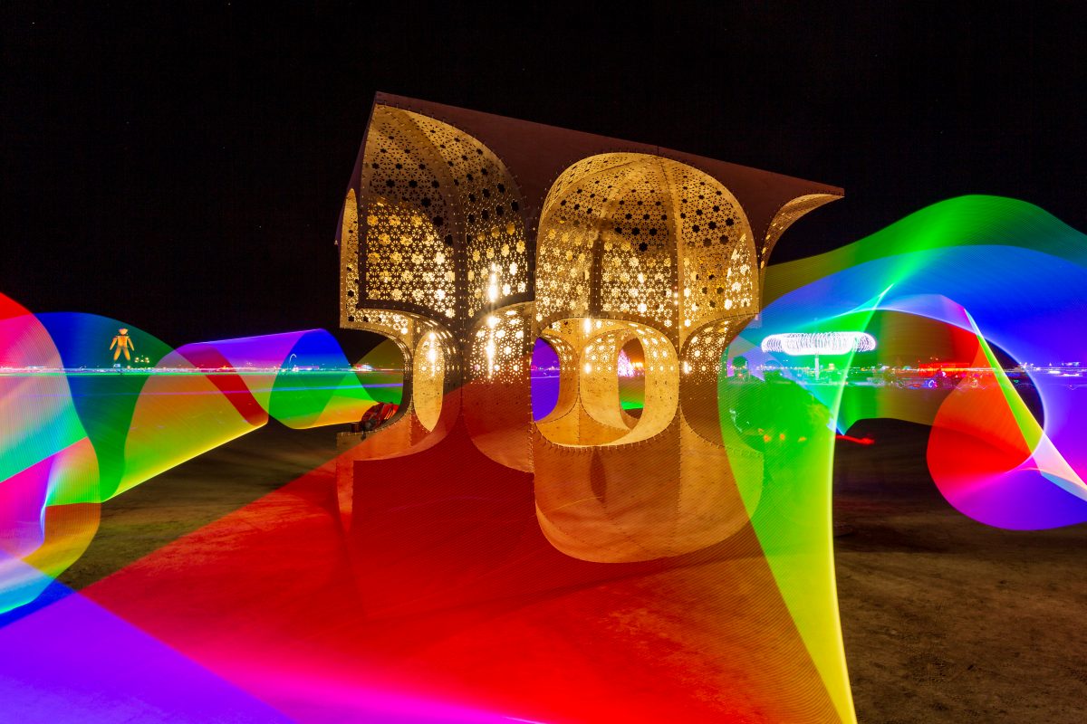 Hayam Sun Temple by Josh Haywood  London, UK (Light Painting By Me Done In-Camera)