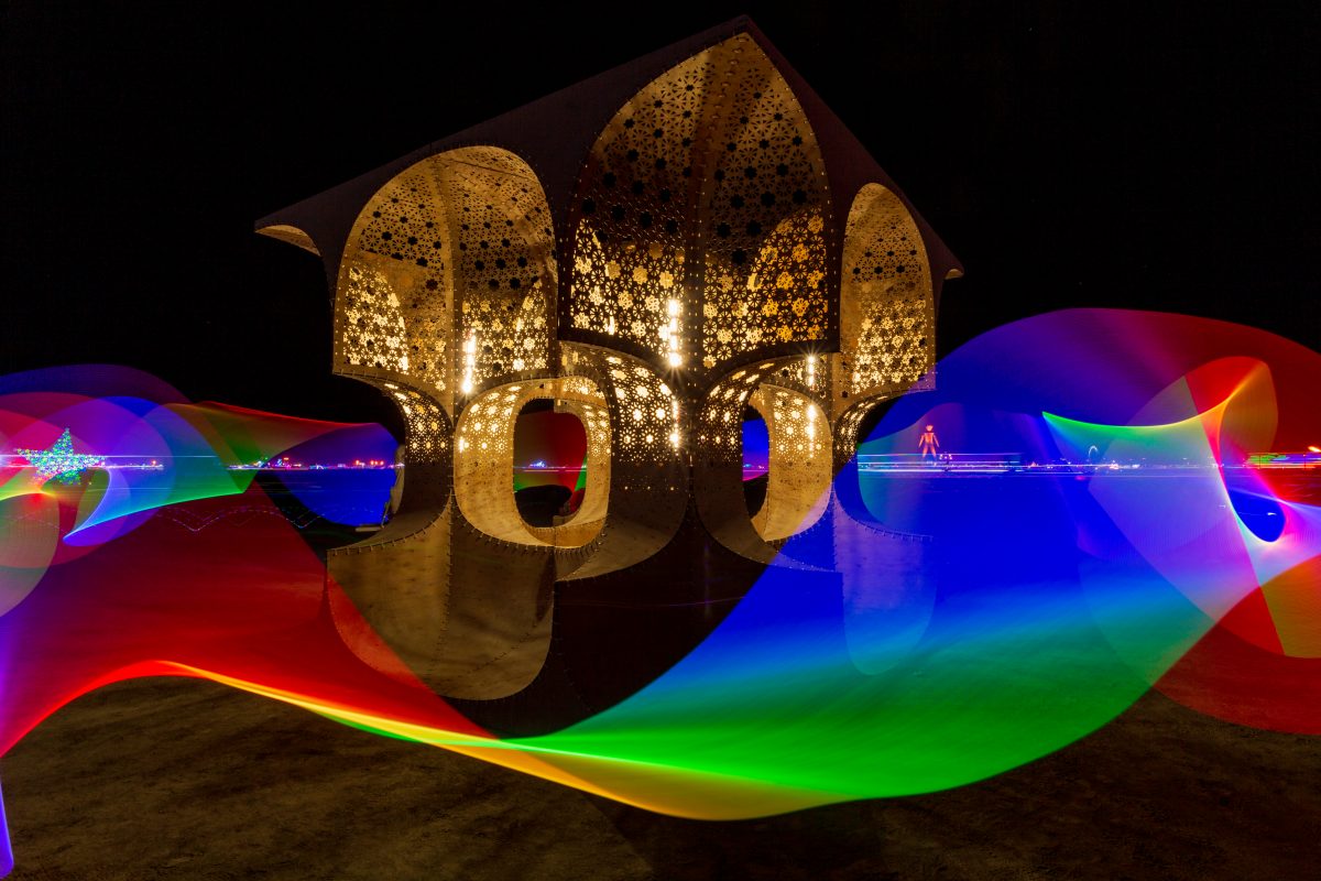 Hayam Sun Temple by Josh Haywood  London, UK (Light Painting By Me Done In-Camera)