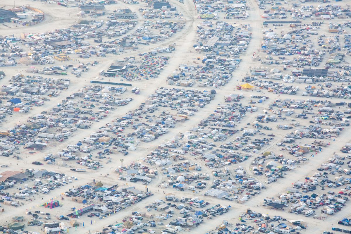 Aerial Photo Black Rock City 2014