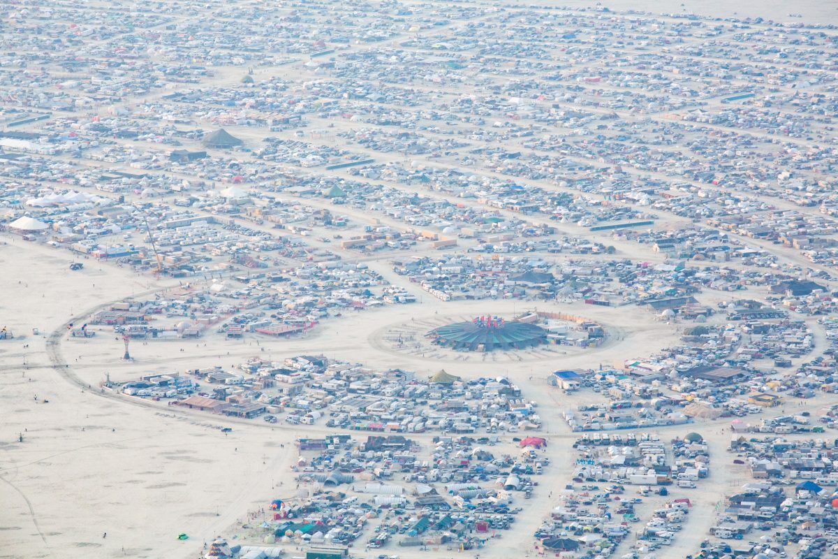 Aerial Photo Black Rock City 2014