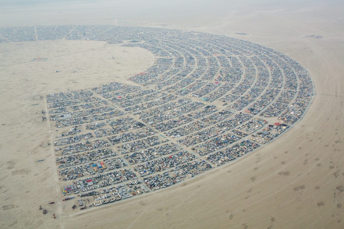 Aerial Photo Black Rock City 2014