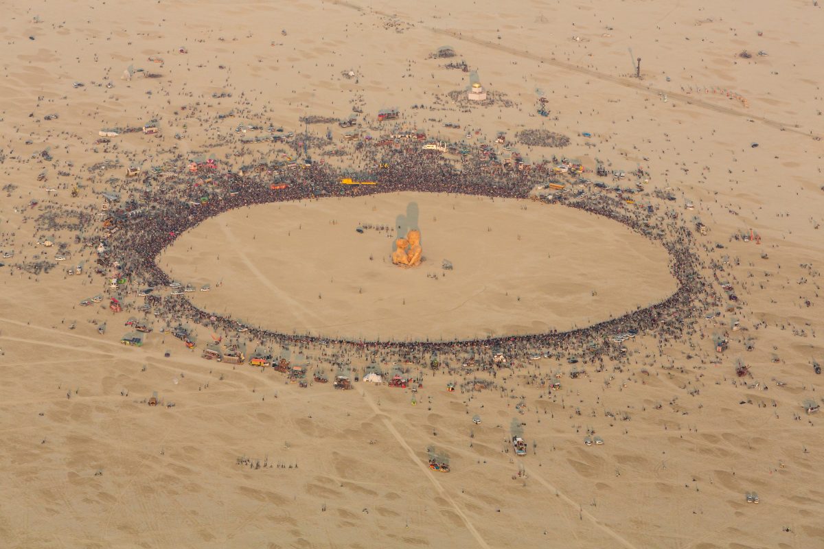 Aerial Photo of Embrace Burn 2014