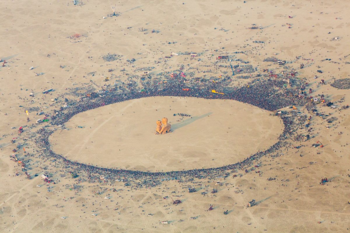 Aerial Photo of Embrace Burn 2014
