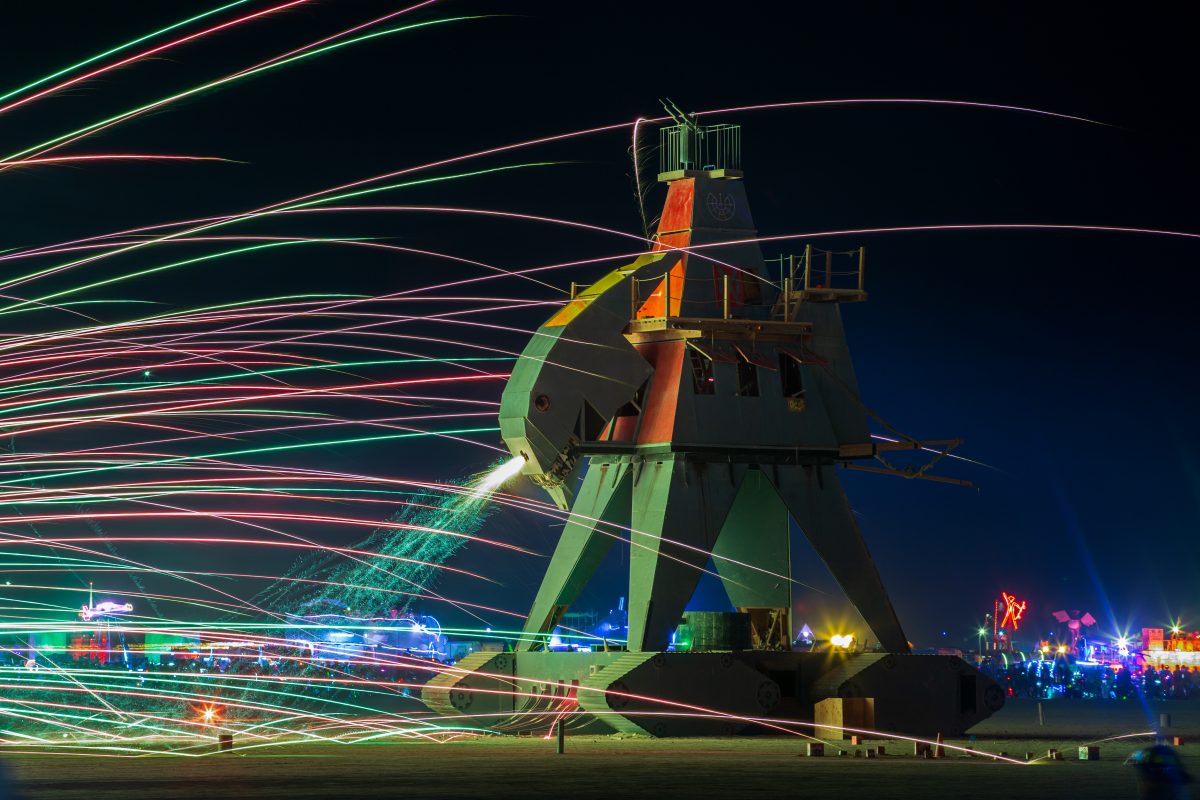 The Alien Siege Machine Burn by: Dan Fox year: 2014  The Alien Siege Machine is a ghost ship. It travels through space and time imperiling all it encounters. Appearing throughout the epochs, crews are enslaved and are driven by a mysterious rancor to pilot the Machine into battle, often adding th...