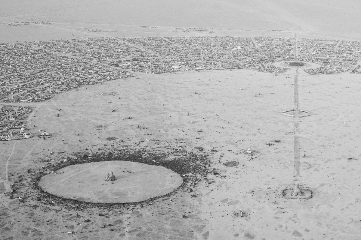Aerial Photo Black Rock City 2014