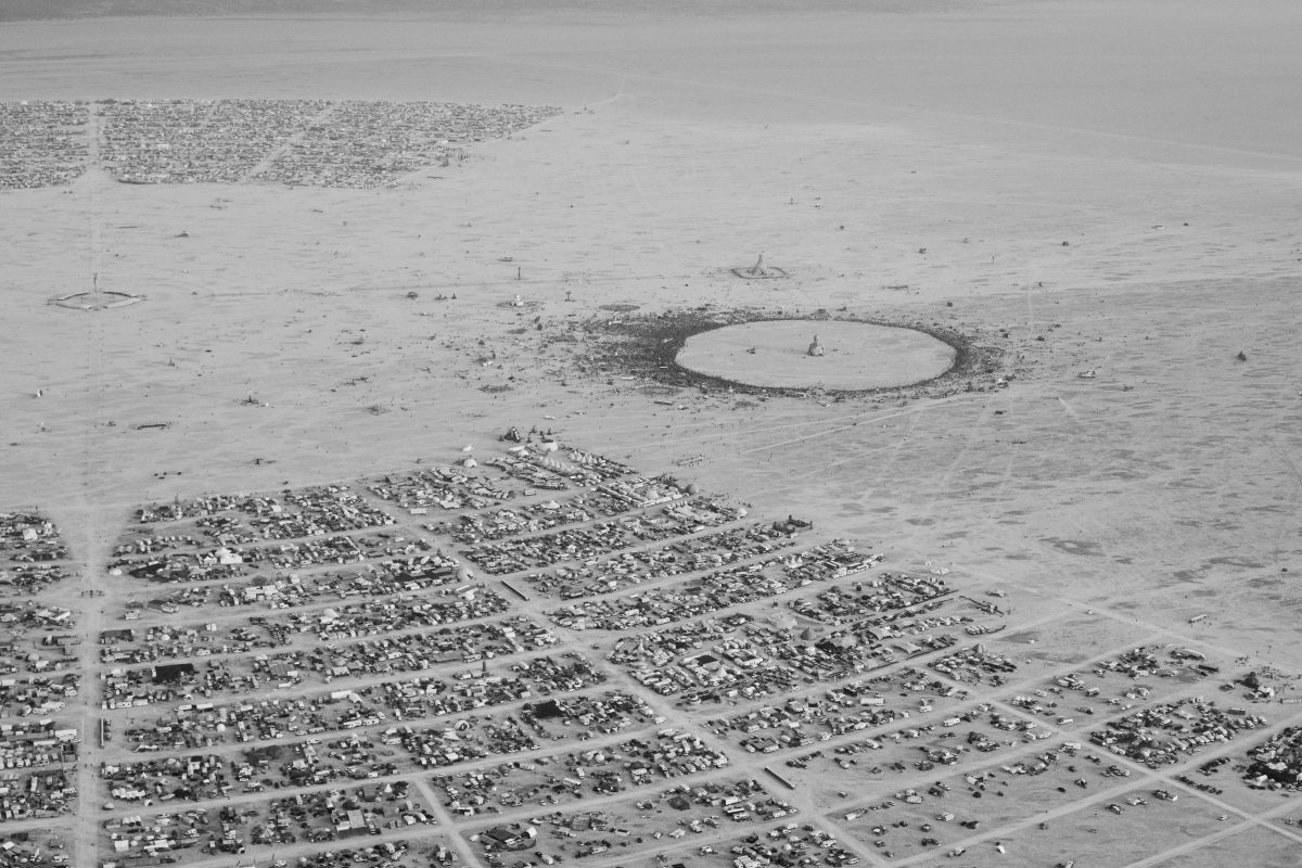 Aerial Photo Black Rock City 2014