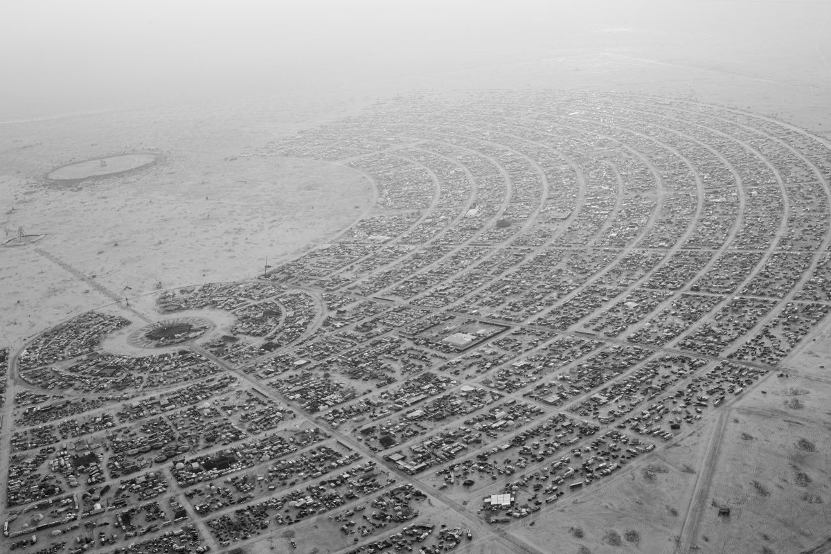 Aerial Photo Black Rock City 2014