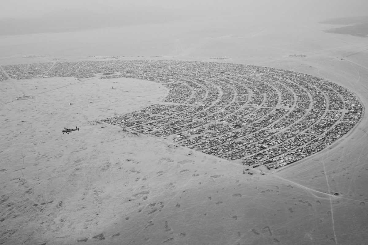 Aerial Photo Black Rock City 2014
