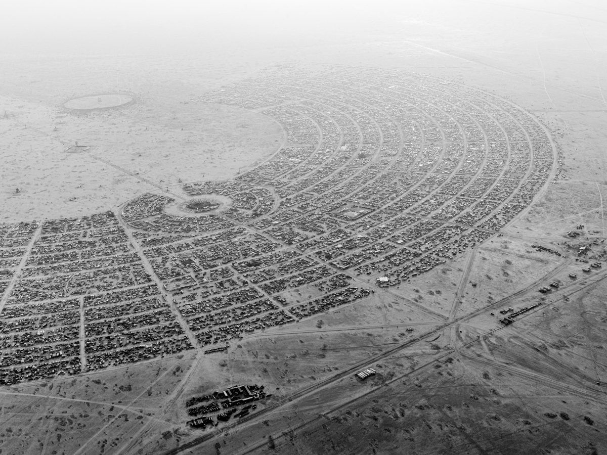 Aerial Photo Black Rock City 2014