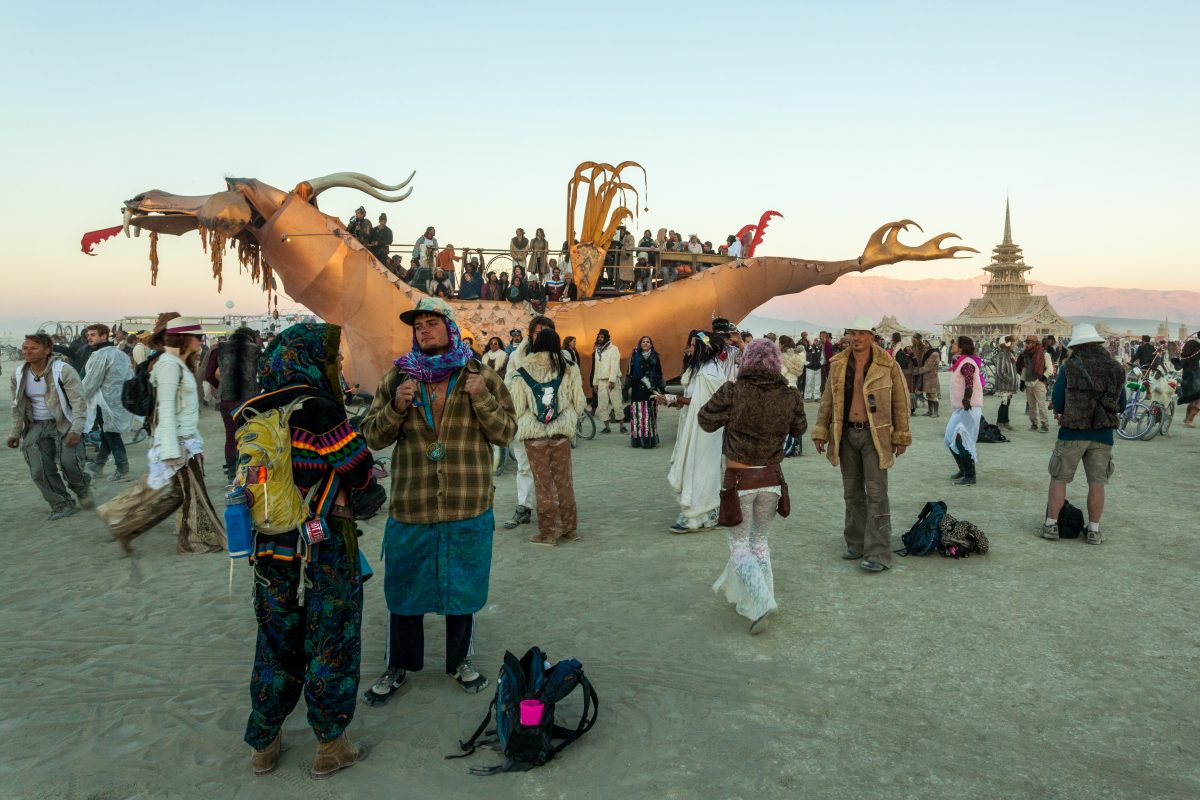 Abraxas Dragon and The Temple at Sunrise
