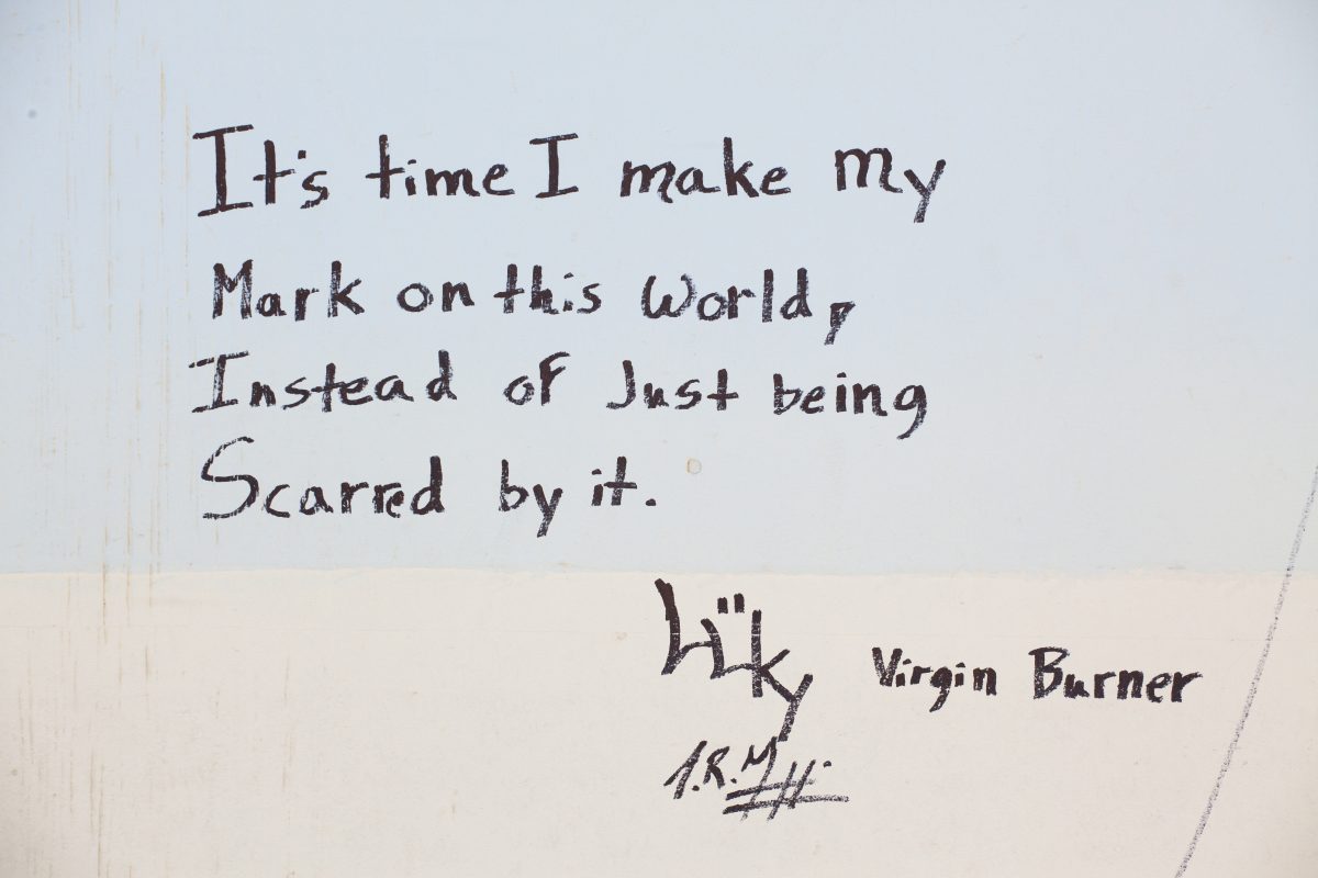 Note from a virgin burner.