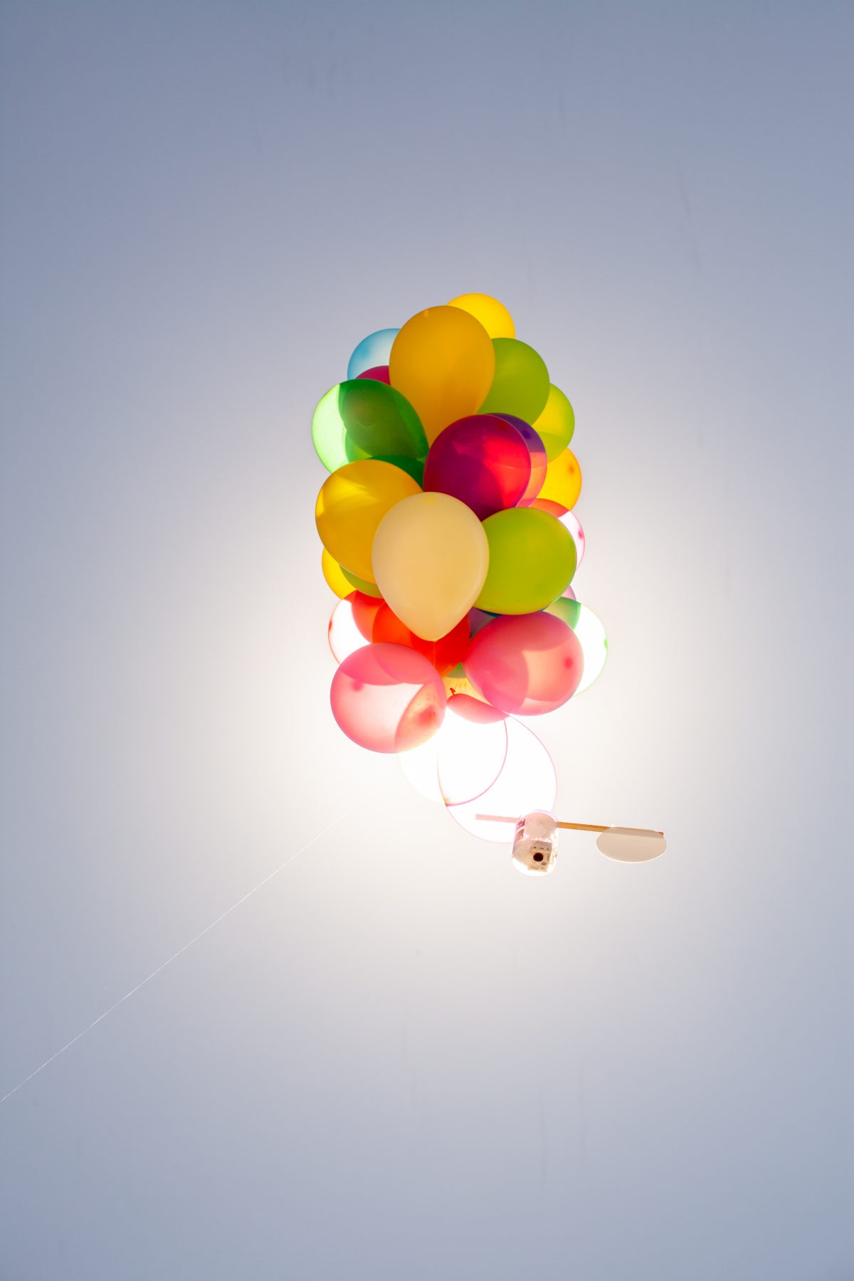 Gopro Camera Attached To Balloons