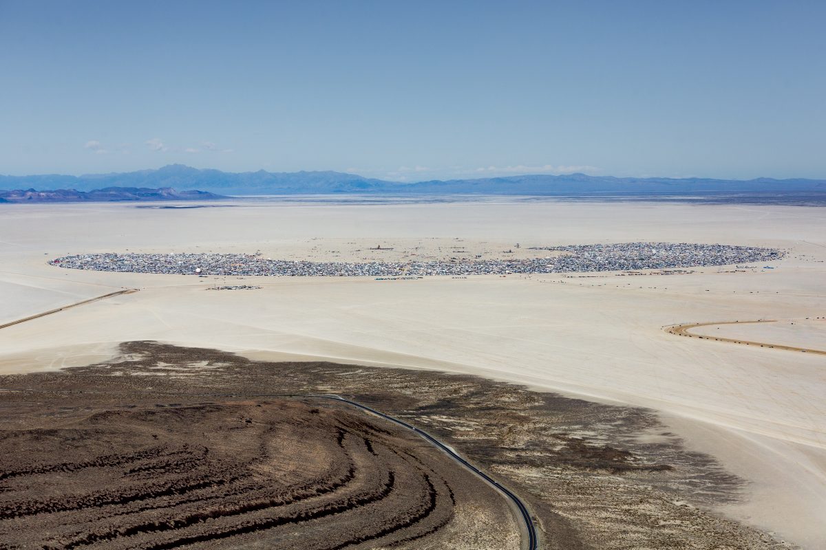 Aerial Photo Burning Man 2015