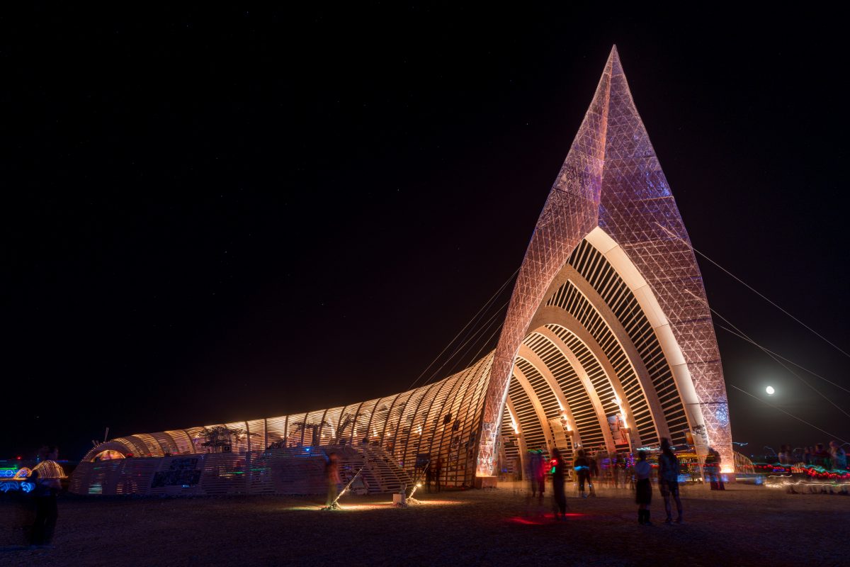 Temple of Promise from: San Francisco Bay Area, CA year: 2015  A Temple's purpose is to provide a safe space where the diverse and essential needs of the soul can take root and grow or surrender and find solace. This year, the Temple of Promise welcomes participants through an archway soaring 97 ...