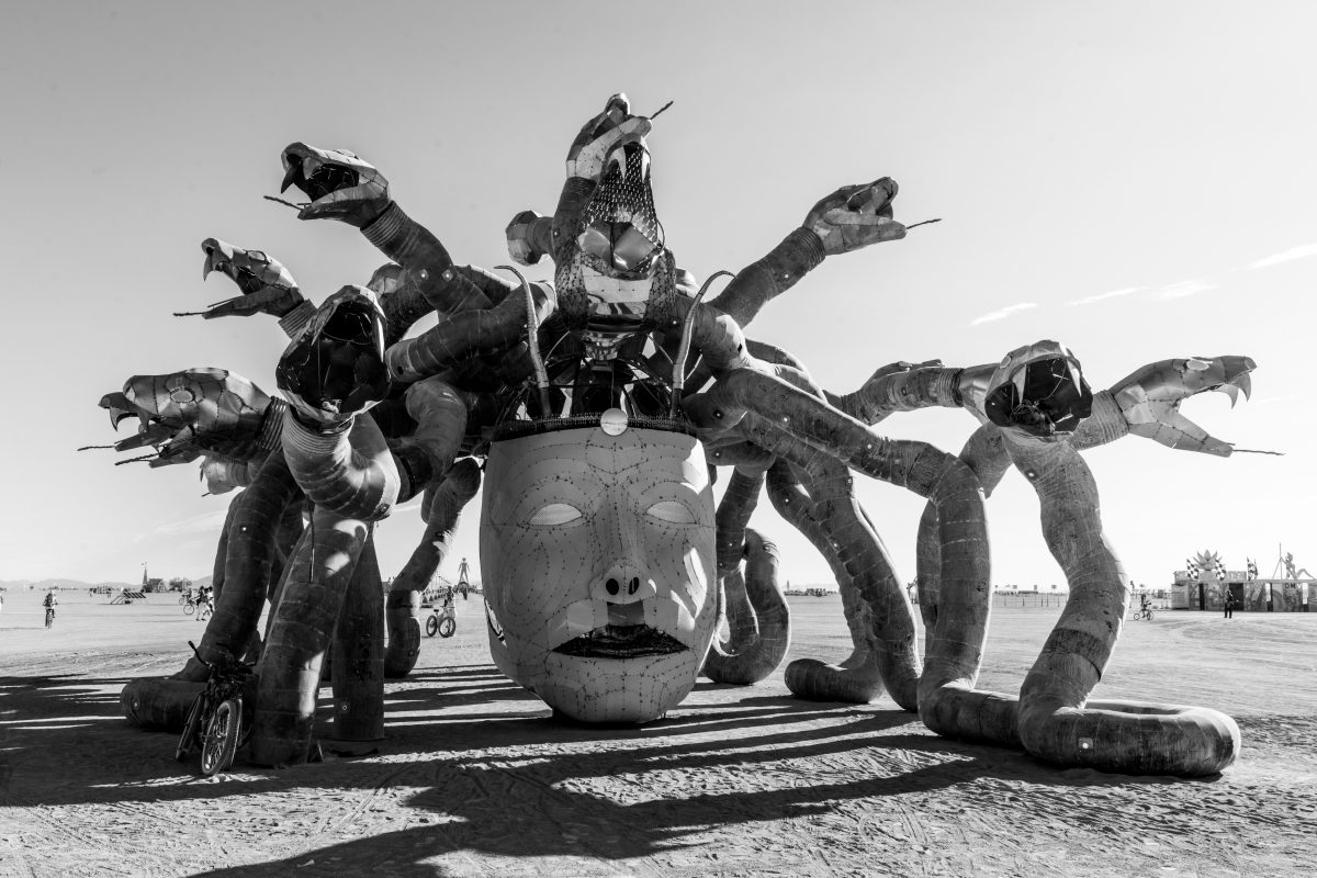 Medusa Madness from: Petaluma, CA year: 2015  Medusa Madness. Dare to stare lest you be turned to stone. Contact: medusa@rearedinsteel.com