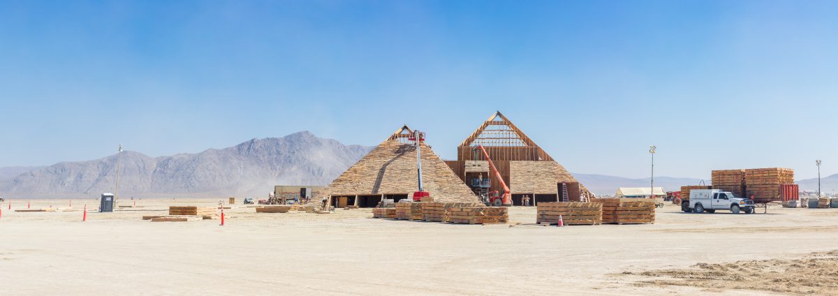 Catacomb of Veils Build from: San Francisco, CA year: 2016  Catacomb rises like a rocky outcropping off the desert floor, evoking Black Rock Point itself. It is a ruin of a previous society- a remnant of our collective search for moments of quiet, introspection and reflection. It is a journey of ...
