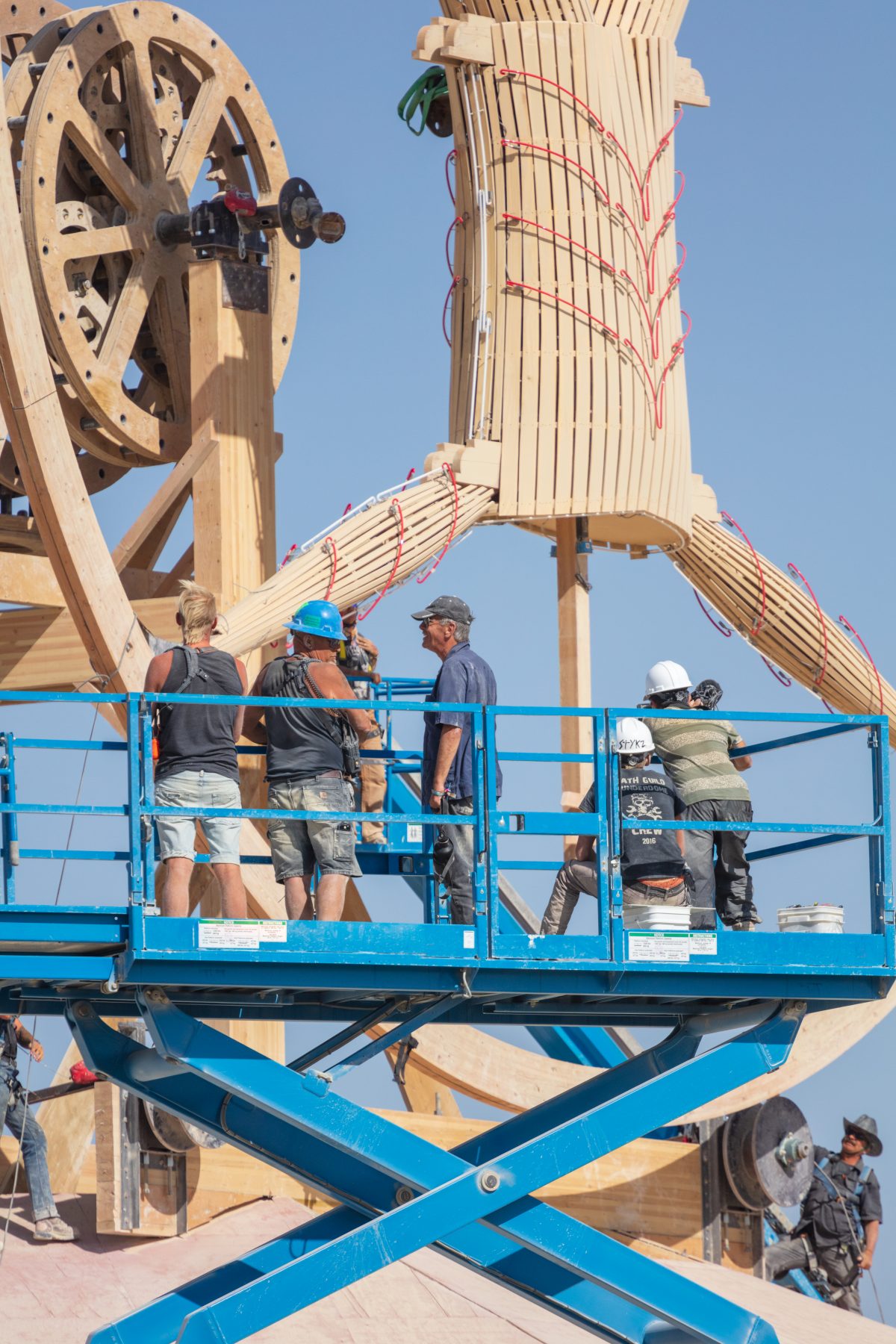 Larry Harvey at the man base build 2016.
