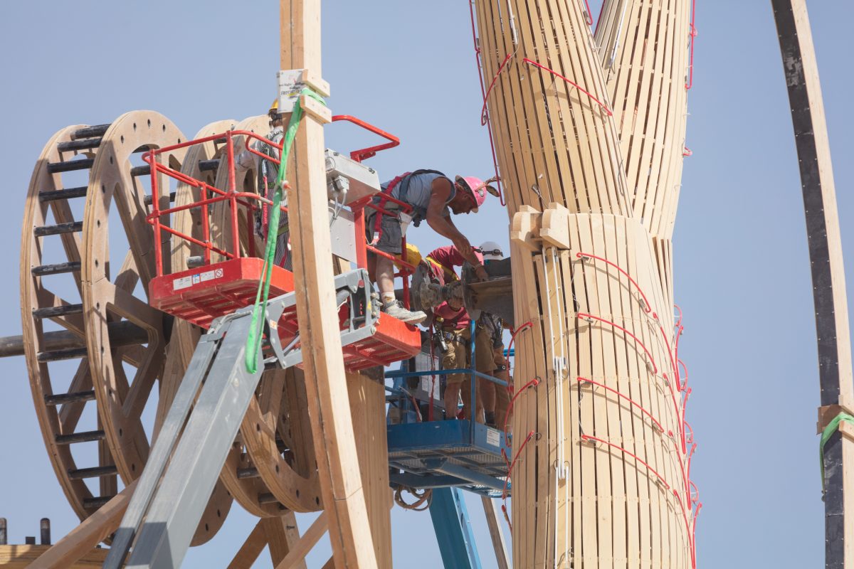 The man was a particularly ambitious design this year. It didn't work exactly as intended but it was still incredible!
