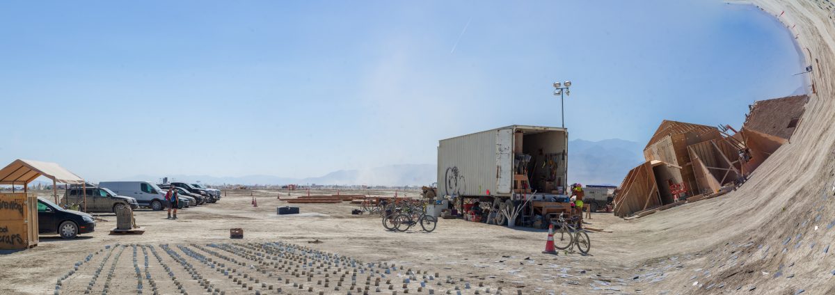 Sometimes when you render a panorama in photoshop odd things happen. Playaception.