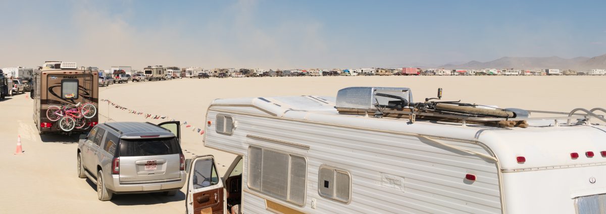 Queue to enter Black Rock City