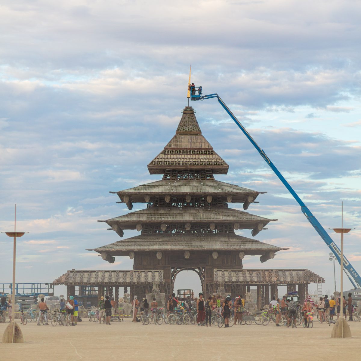 Temple Project from: Petaluma, CA year: 2016  The temple this year will be built in the tradition of David Best temples, but with a significant departure from his usual style - this temple will be hand-built without CNC cut materials. It will be extremely ornate, with a large interior altar and a...