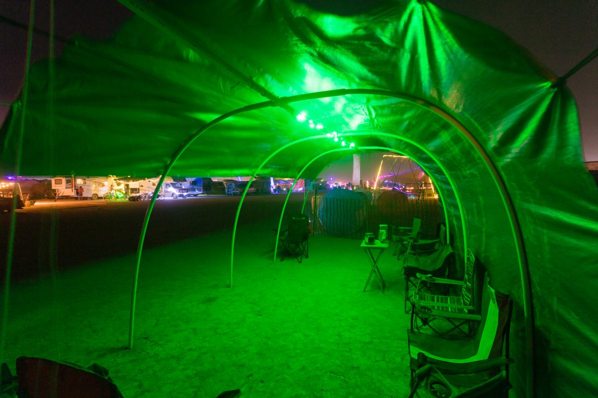 When you go to vist your friends' camp but nobody is there.
