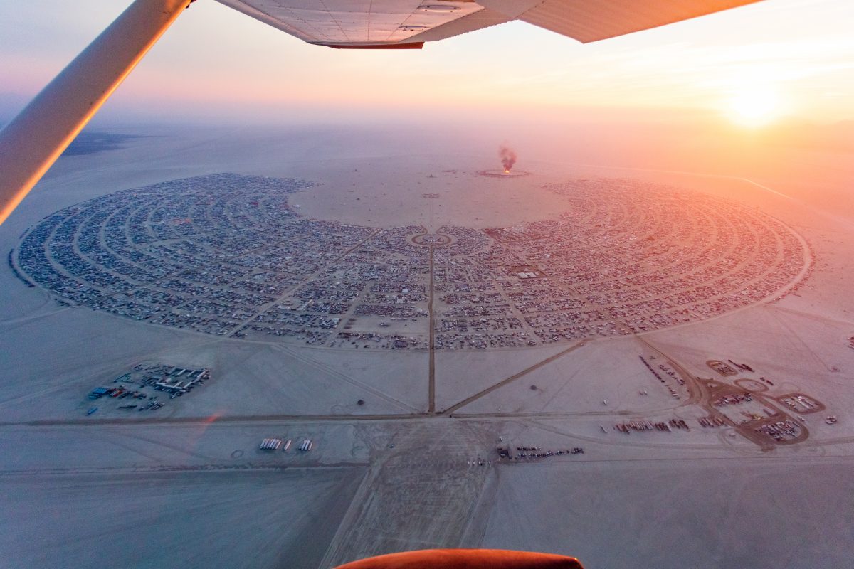 Aerial Photo of Black Rock City 2016