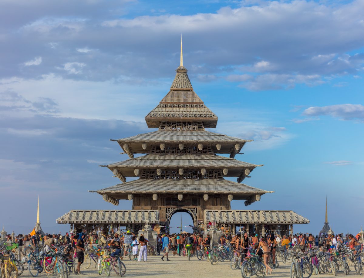 Temple Project from: Petaluma, CA year: 2016  The temple this year will be built in the tradition of David Best temples, but with a significant departure from his usual style - this temple will be hand-built without CNC cut materials. It will be extremely ornate, with a large interior altar and a...