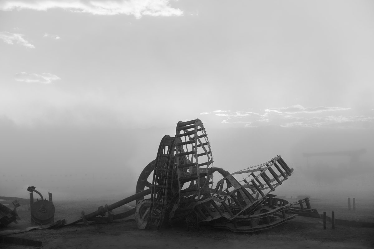 The debris and ashes the morning after the Man Burn 2016