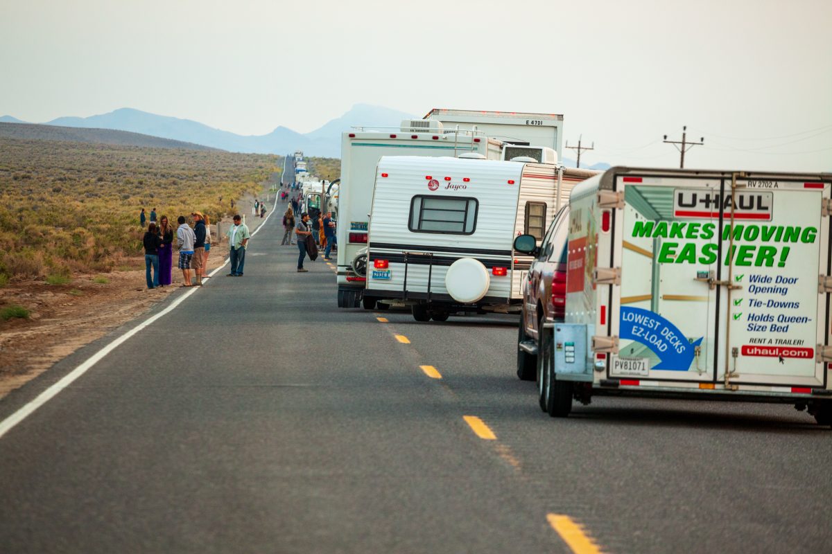 Driving to the Playa
