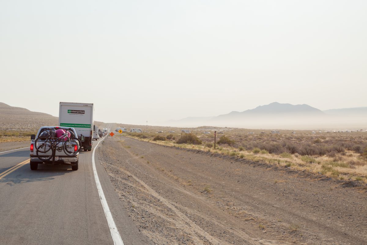 Driving to the Playa