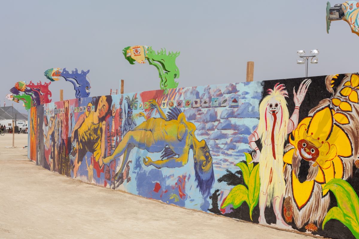 Mural Around Center Camp Various Artists