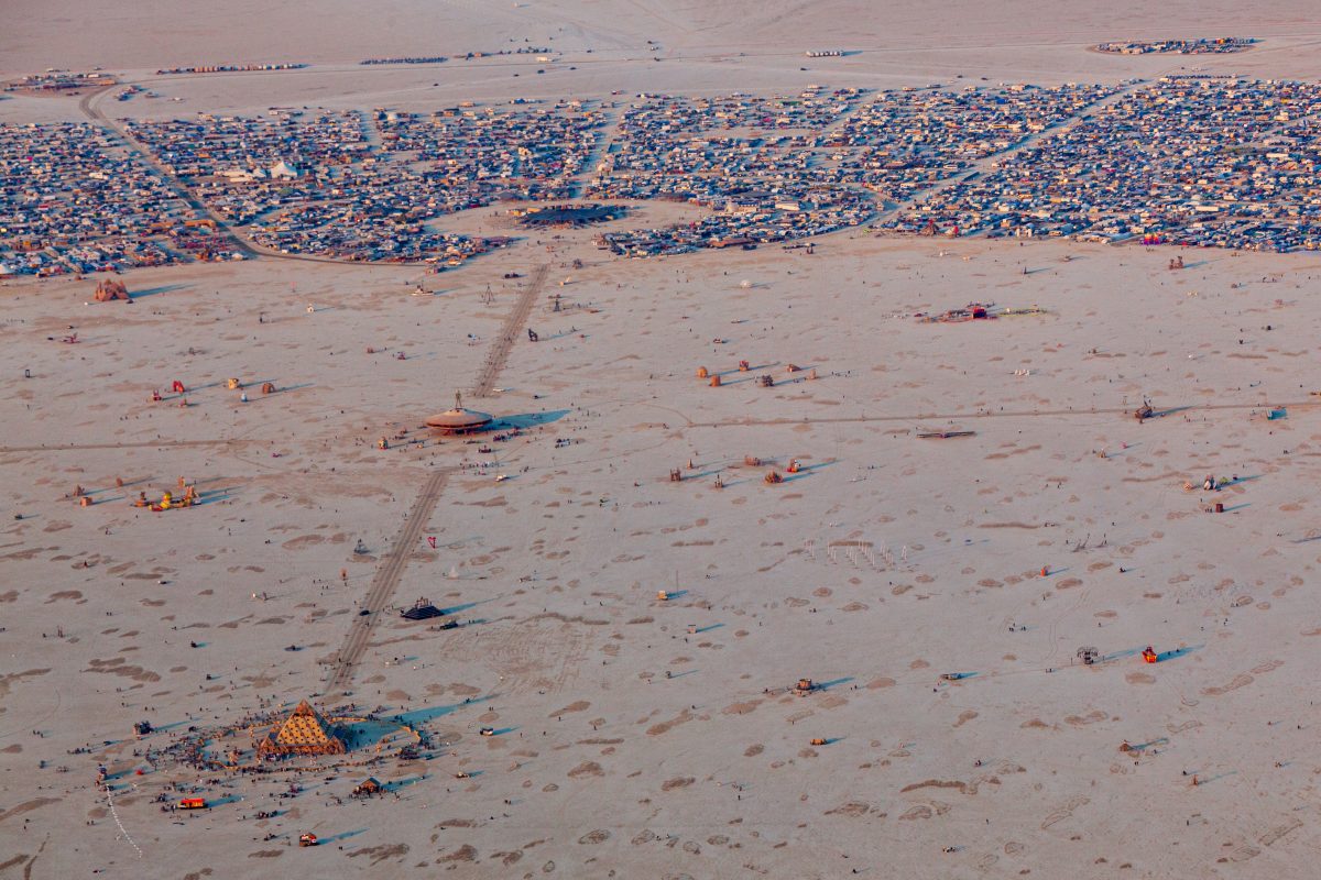 Aerial Photo of Black Rock City 2013