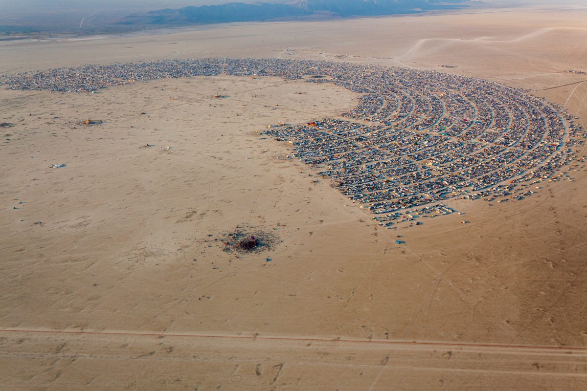 Aerial Photo of Black Rock City 2013
