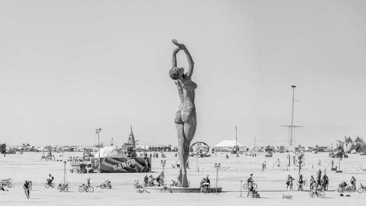 Truth is Beauty is the second sculpture in a three-part series featuring singer/dancer Deja Solis, the first of which was Bliss Dance (2010). For Truth is Beauty, Deja stands on her toes, head back, arms raised, in an expression of radical self-acceptance and love. She can do this because she is ...