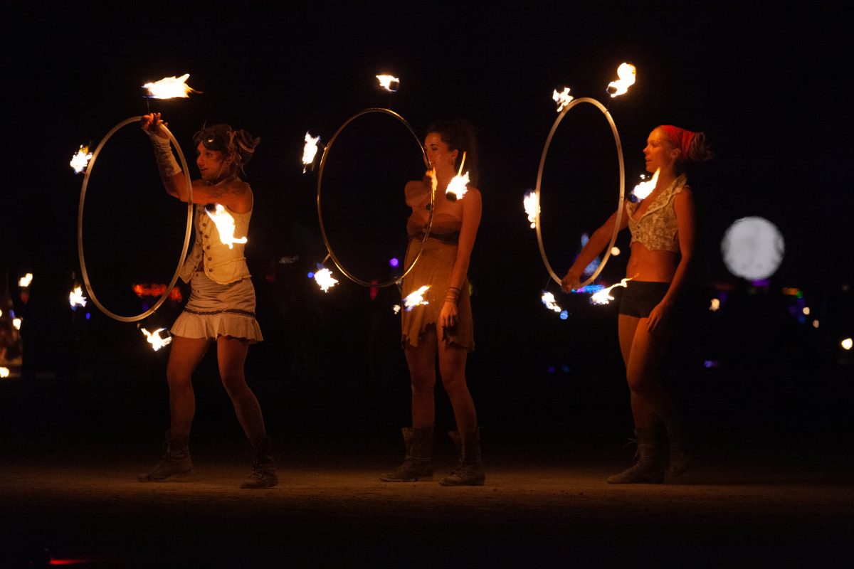 Fire Dancers at the Man Burn 2013