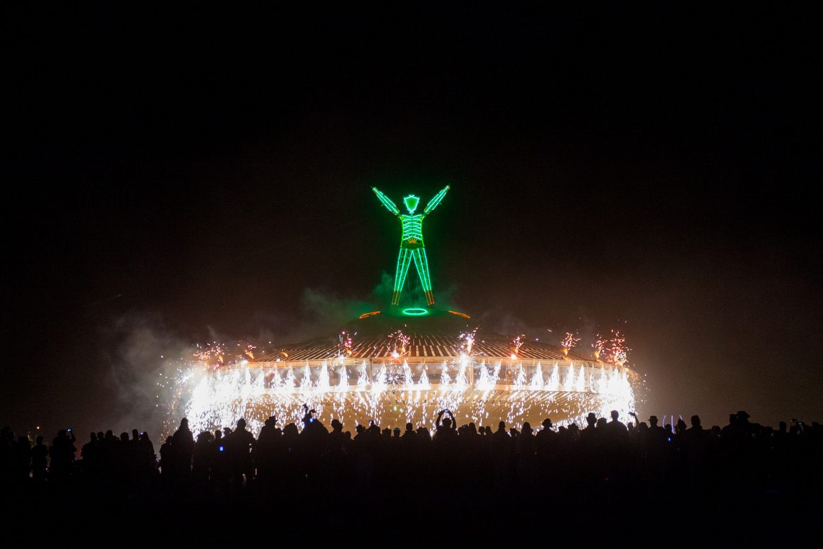 Fireworks at The Man Burn 2013