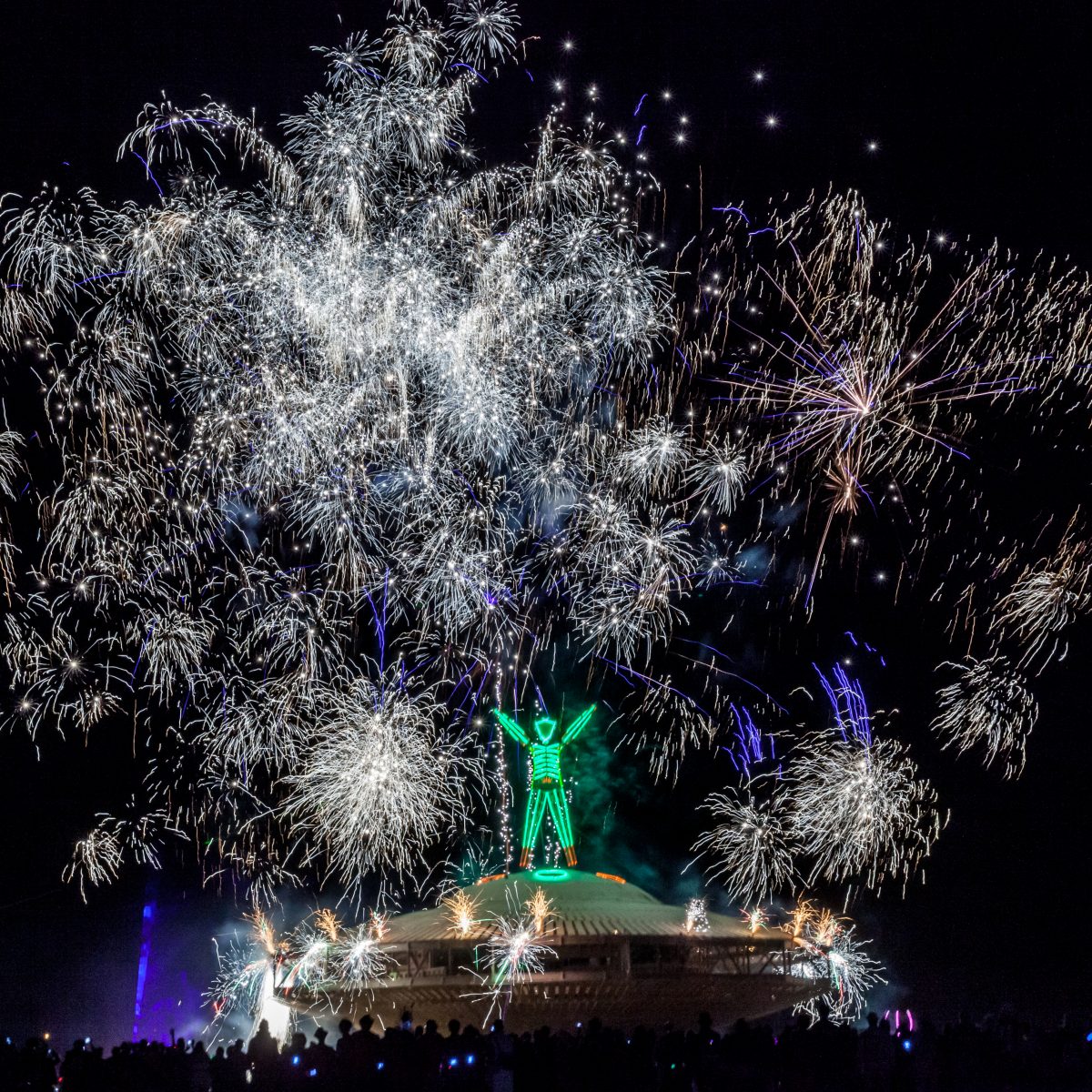 Fireworks at The Man Burn 2013