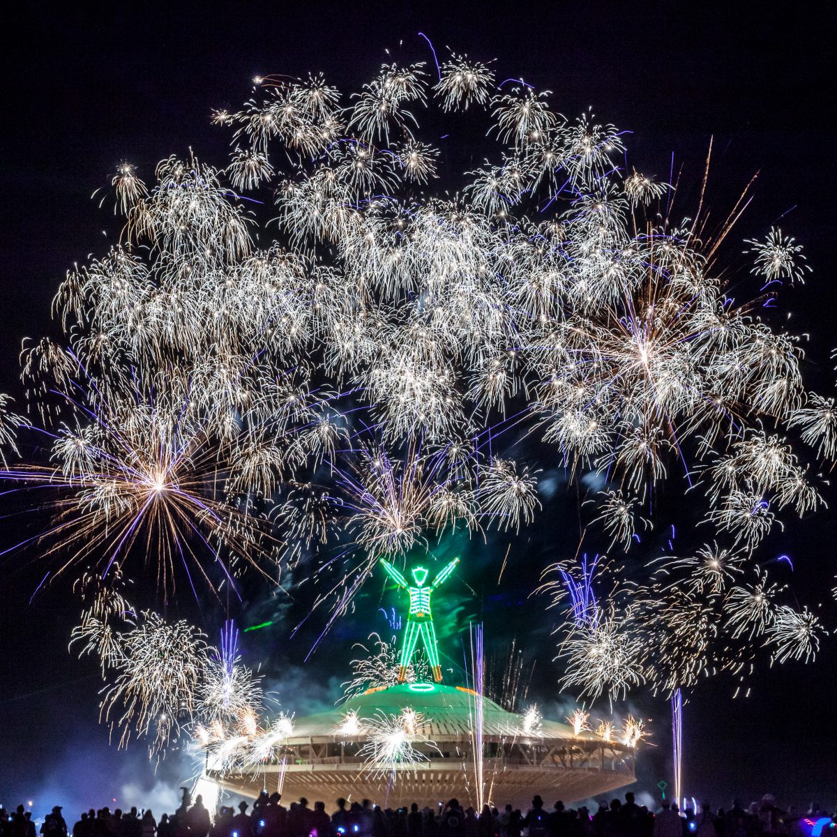 Fireworks at The Man Burn 2013