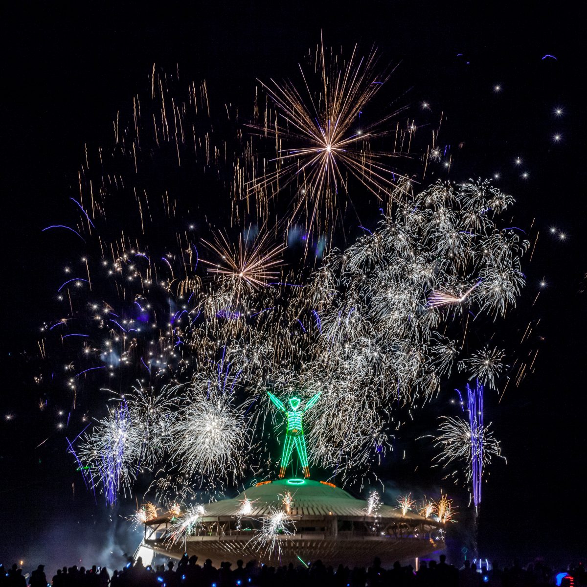 Fireworks at The Man Burn 2013